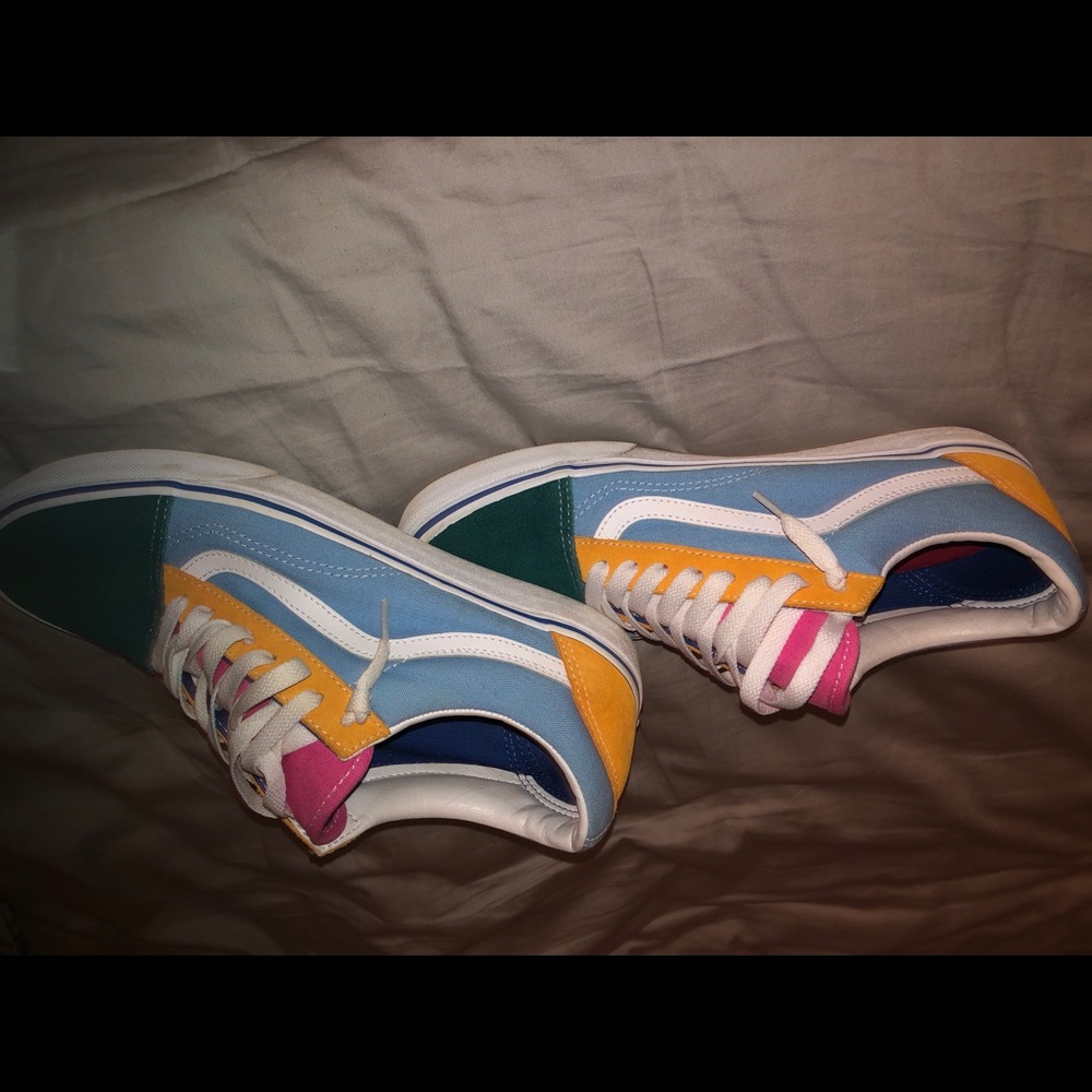 Vans Pink,Green,yellow color way